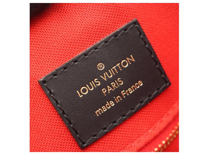 Borsa Tote Louis Vuitton OnTheGo GM Monogram Giant Reverse Marrone Beige - vista 4