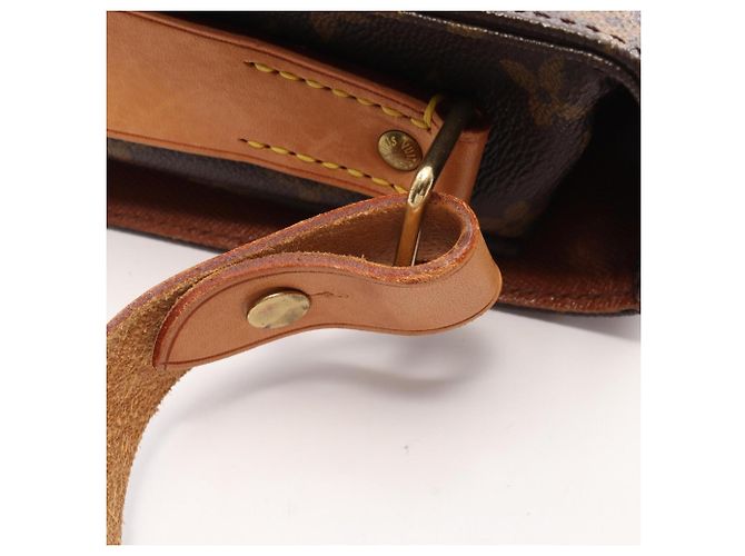 Borsa a tracolla Louis Vuitton Cartouchiere MM Monogram Marrone - vista 11