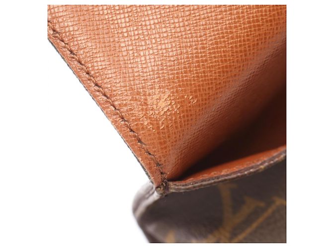 Borsa a tracolla Louis Vuitton Cartouchiere MM Monogram Marrone - vista 7