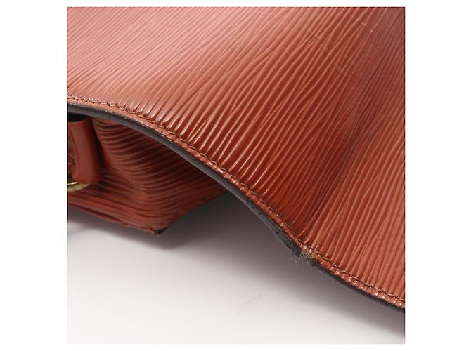 Borsa Louis Vuitton Cartouchiere Epi Kenya Brown Marrone - vista 13