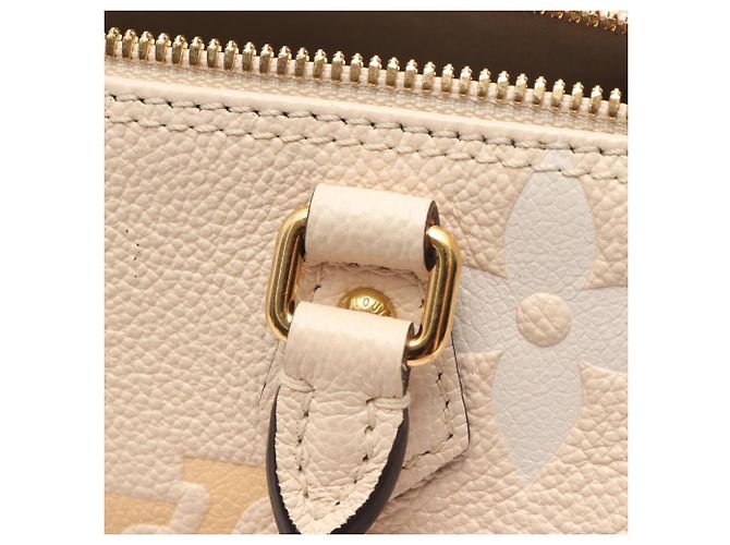 Louis Vuitton Papillon BB 2-Way Handtasche Beige Golden Roh - Ansicht 5