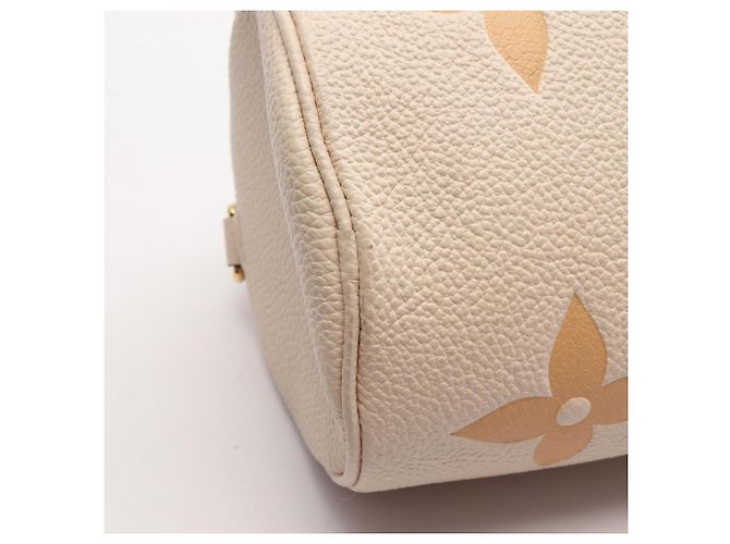 Louis Vuitton Papillon BB 2-Way Handtasche Beige Golden Roh - Ansicht 7