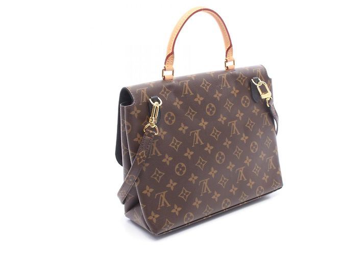 Borsa a mano 2-Way Louis Vuitton Marignan Marrone Nero - vista 2