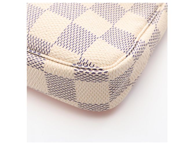 Borsa Louis Vuitton Mini Pochette Accessoires Rosa Bianco Multicolore - vista 8