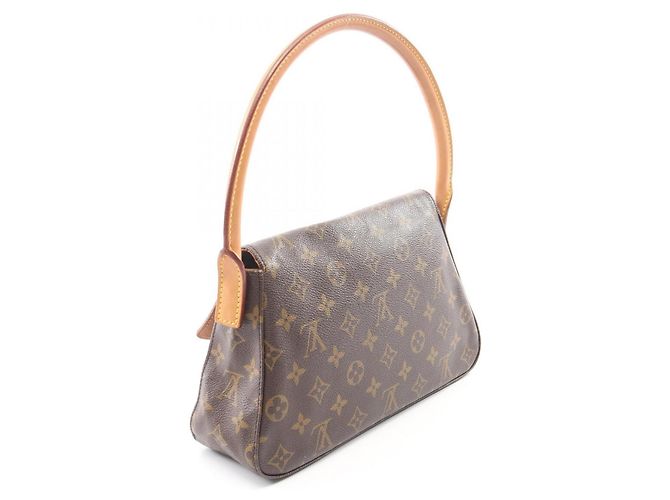 Borsa a mano Louis Vuitton Mini Looping Monogram Marrone - vista 2