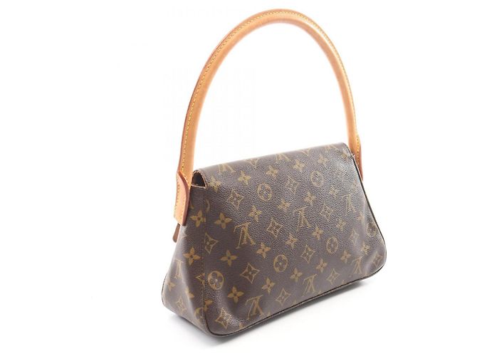 Borsa a mano Louis Vuitton Mini Looping Monogram Marrone - vista 2