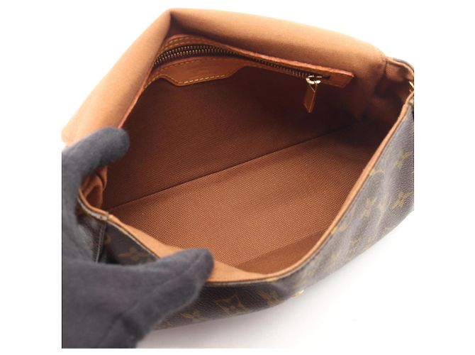 Borsa a mano Louis Vuitton Mini Looping Monogram Marrone - vista 3