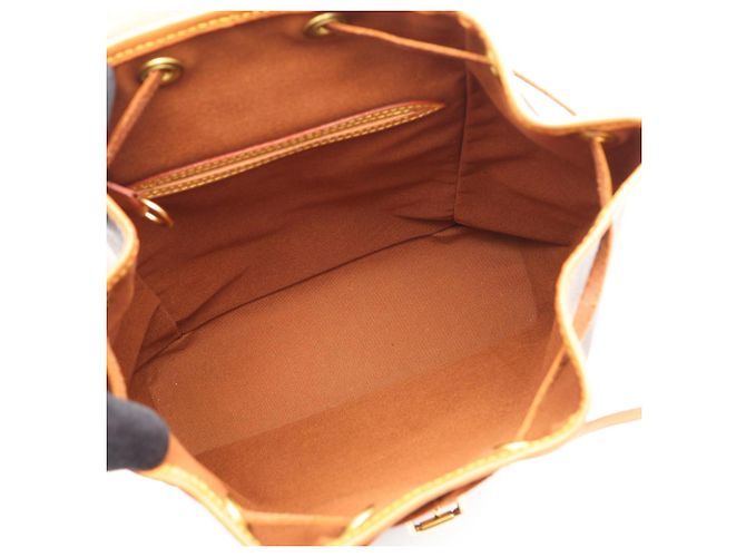Zaino/Borsa Louis Vuitton Montsouris MM Monogram Marrone - vista 3