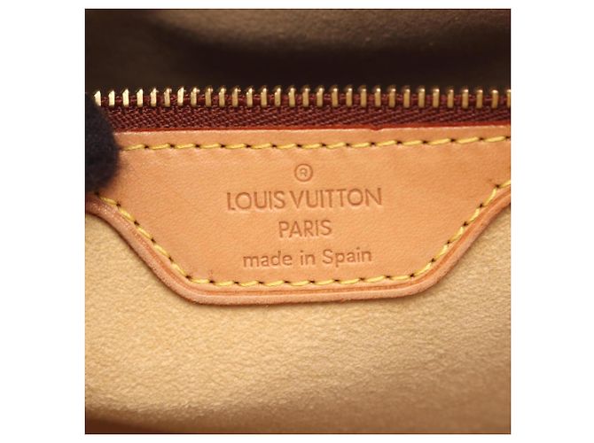 Borsa a tracolla Louis Vuitton Looping GM Monogram Marrone - vista 4