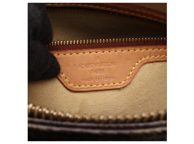 Borsa a tracolla Louis Vuitton Looping GM Monogram Marrone - vista 4