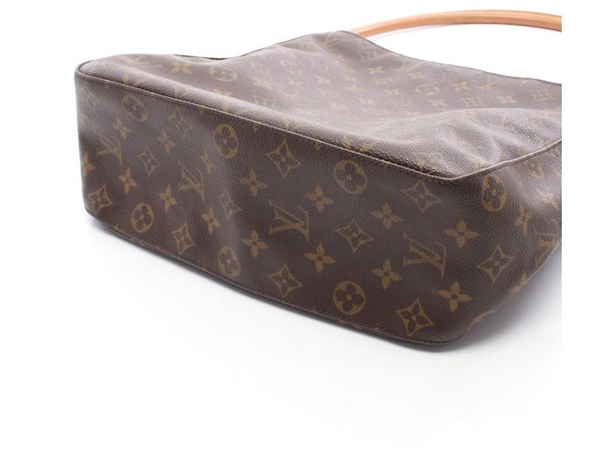Borsa a tracolla Louis Vuitton Looping GM Monogram Marrone - vista 8