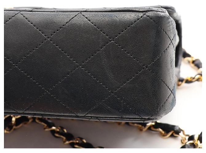 Borsa a tracolla Chanel Matelassé Double Flap Nero - vista 11