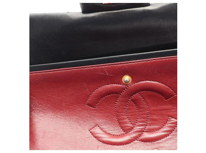 Borsa a tracolla Chanel Matelassé Double Flap Nero - vista 6