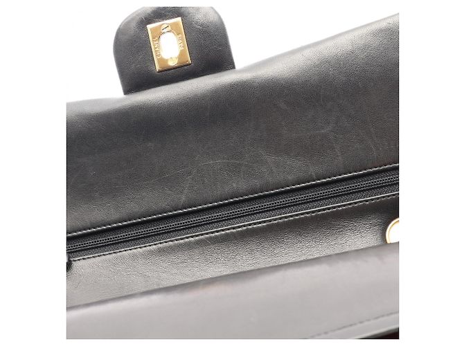 Borsa a tracolla Chanel Matelassé Double Flap Nero - vista 9
