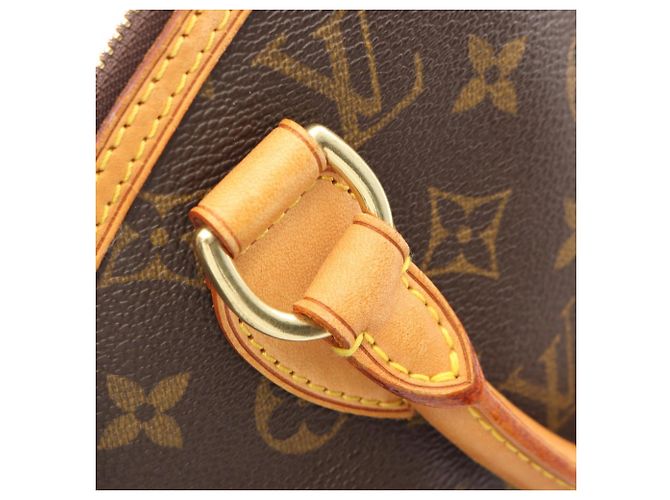 Bolso de mano Louis Vuitton Lockit Monogram Castaño - vista 10