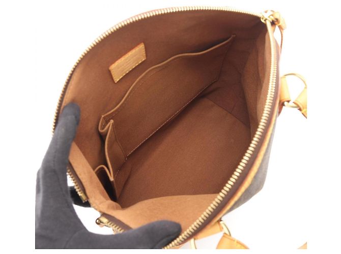 Bolso de mano Louis Vuitton Lockit Monogram Castaño - vista 3