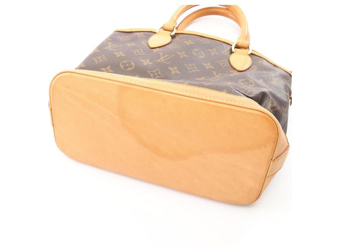 Bolso de mano Louis Vuitton Lockit Monogram Castaño - vista 8