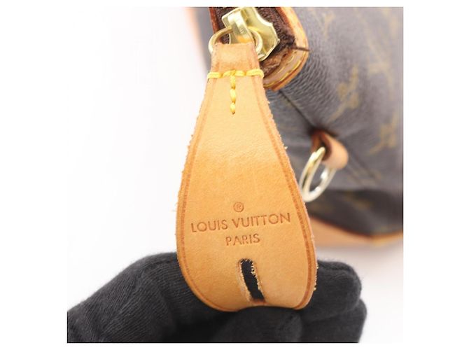 Bolso de mano Louis Vuitton Lockit Monogram Castaño - vista 9