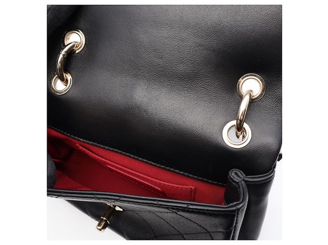 Borsa Chanel Matelassé in pelle di agnello nera Nero - vista 10