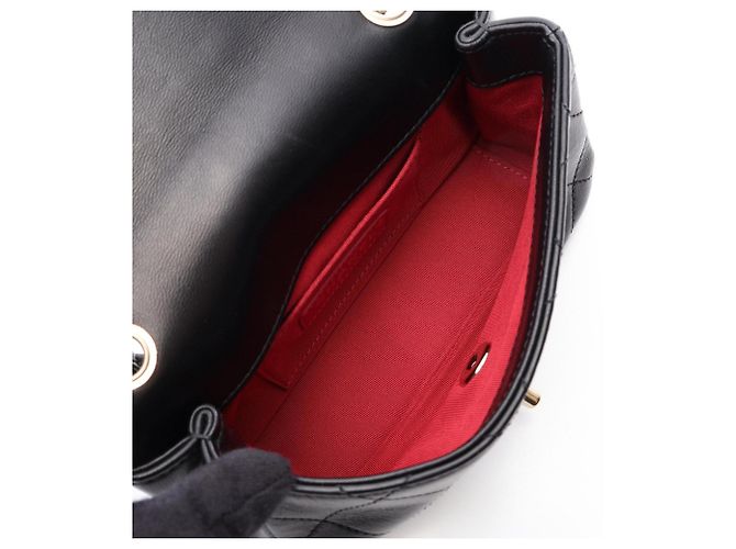 Borsa Chanel Matelassé in pelle di agnello nera Nero - vista 3