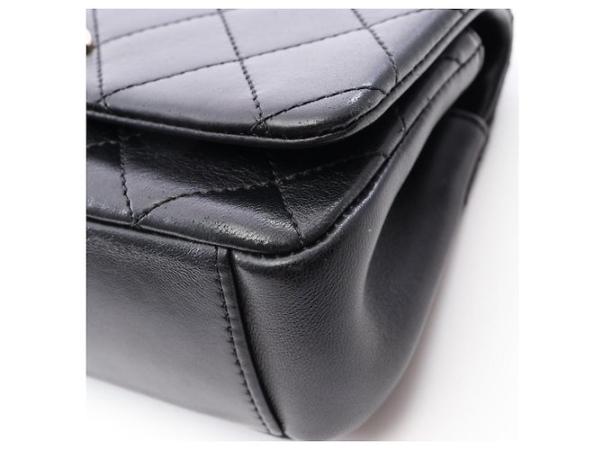 Borsa Chanel Matelassé in pelle di agnello nera Nero - vista 7