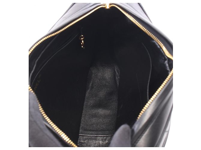 Borsa Chanel Matelassé in pelle d'agnello nera Nero - vista 3