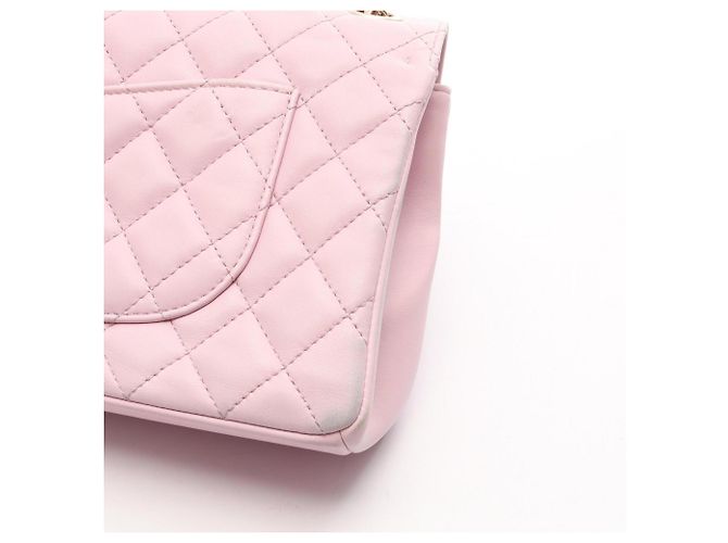 Borsa a tracolla Chanel Matelassé Single Flap Rosa - vista 10