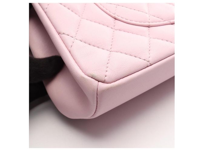 Borsa a tracolla Chanel Matelassé Single Flap Rosa - vista 12