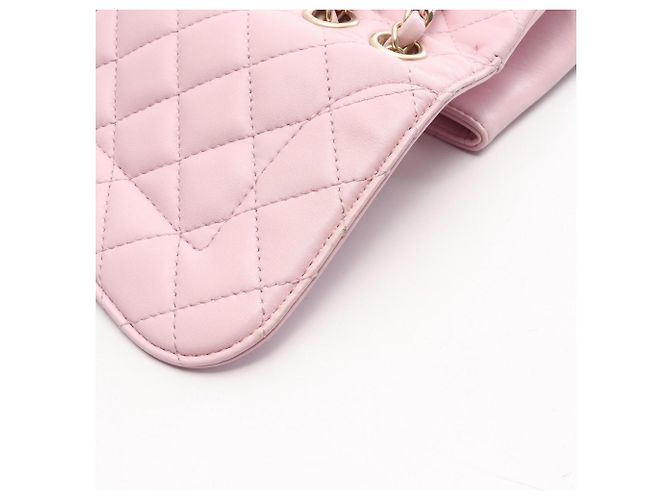 Borsa a tracolla Chanel Matelassé Single Flap Rosa - vista 13