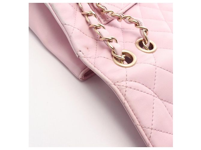 Borsa a tracolla Chanel Matelassé Single Flap Rosa - vista 14