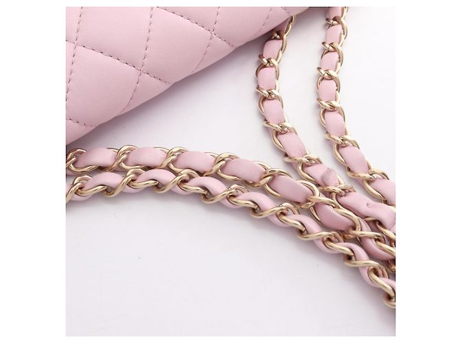 Borsa a tracolla Chanel Matelassé Single Flap Rosa - vista 15