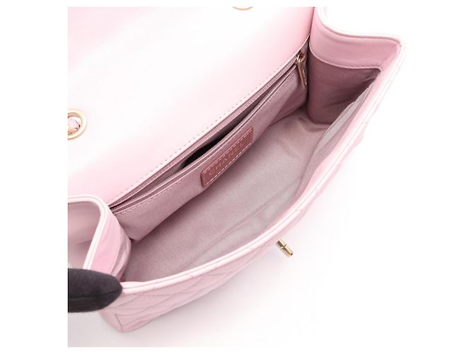 Borsa a tracolla Chanel Matelassé Single Flap Rosa - vista 3