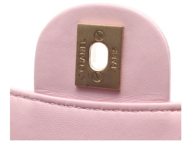 Borsa a tracolla Chanel Matelassé Single Flap Rosa - vista 7