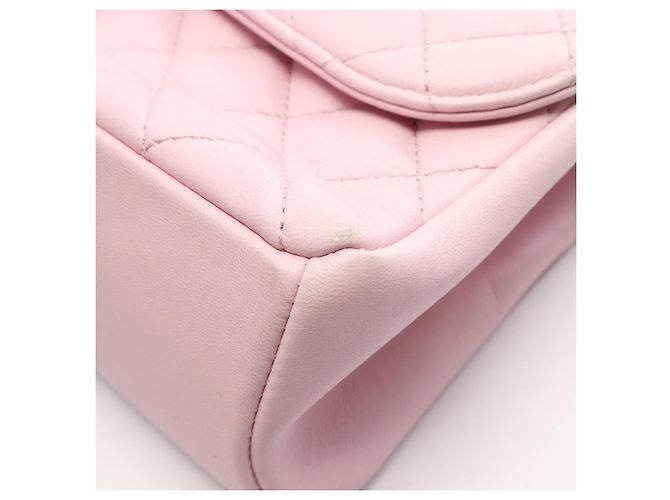 Borsa a tracolla Chanel Matelassé Single Flap Rosa - vista 8