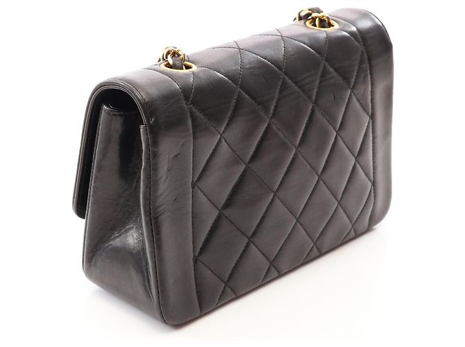 Borsa a tracolla Chanel Matelassé Diana Flap Nero - vista 2