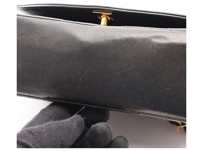 Borsa a tracolla Chanel Matelassé Diana Flap Nero - vista 8