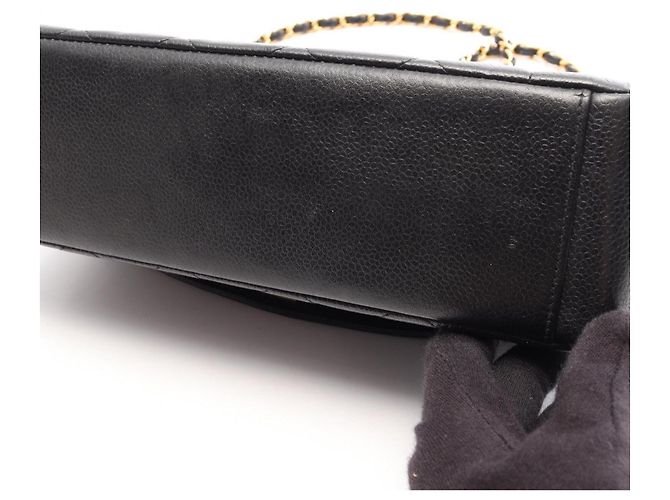 Borsa a tracolla Chanel Matelassé Diana Flap Nero - vista 12