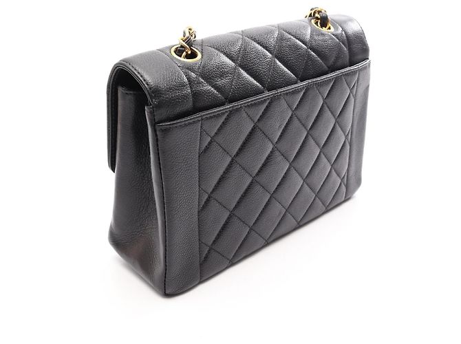 Borsa a tracolla Chanel Matelassé Diana Flap Nero - vista 2