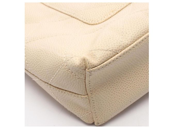 Borsa Tote Chanel Matelassé Plat Beige - vista 8