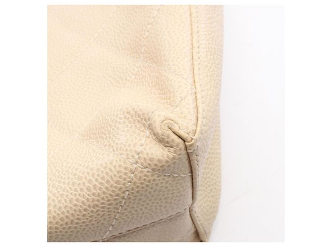 Borsa Tote Chanel Matelassé Plat Beige - vista 9