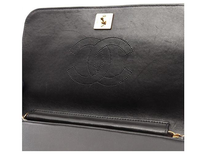 Borsa Chanel Matelassé con patta completa Nero - vista 13