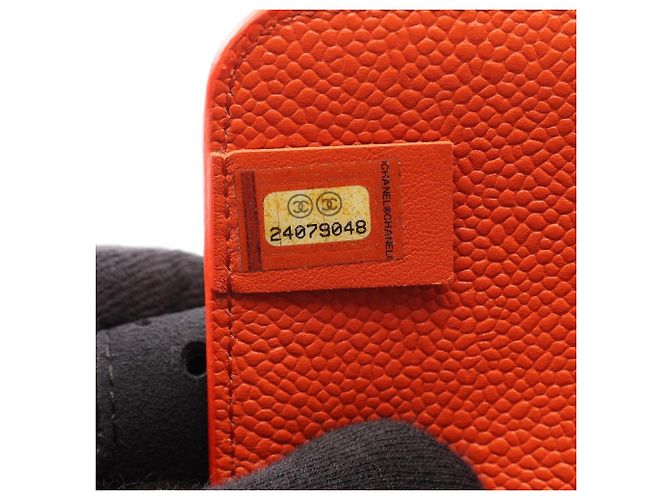 Borsa a tracolla Chanel Round Flap in pelle di vitello martellata nera Nero - vista 5