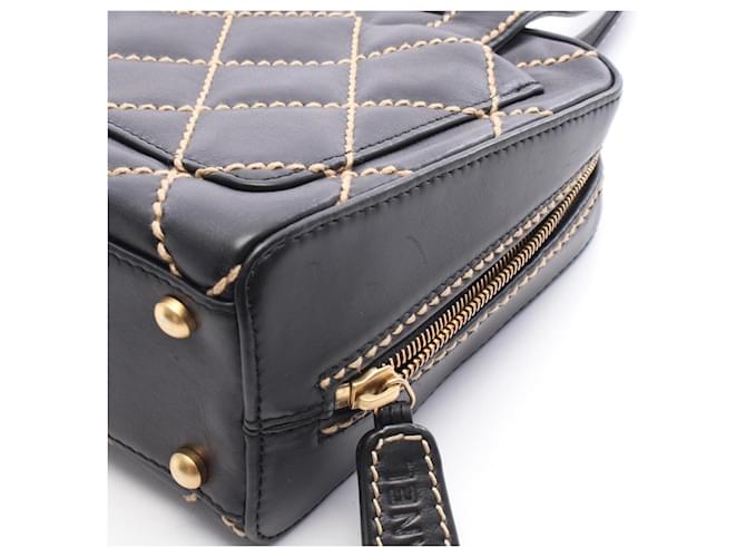 Mini borsa Chanel Wild Stitch Nero - vista 8