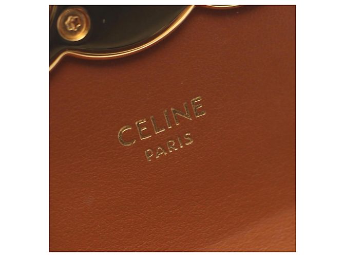 Céline Celine Mini Claude Triomphe Schultertasche Braun Schwarz - Ansicht 4