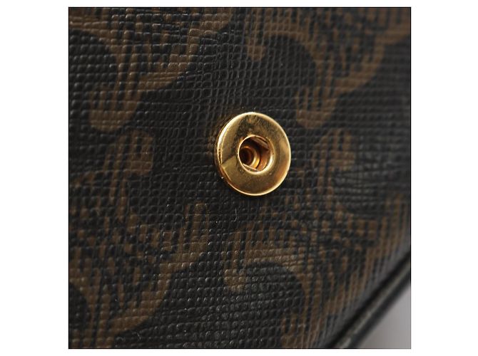 Céline Celine Mini Claude Triomphe Schultertasche Braun Schwarz - Ansicht 5