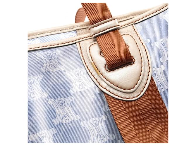 Céline Celine Macadam Tote Bag Braun Marineblau - Ansicht 10