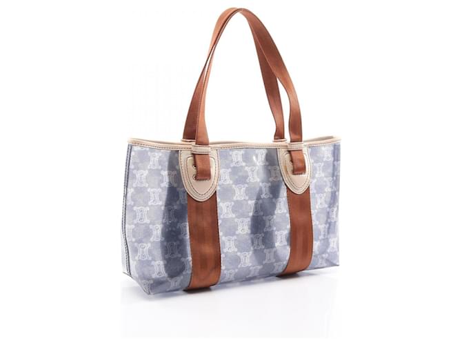 Céline Celine Macadam Tote Bag Braun Marineblau - Ansicht 2