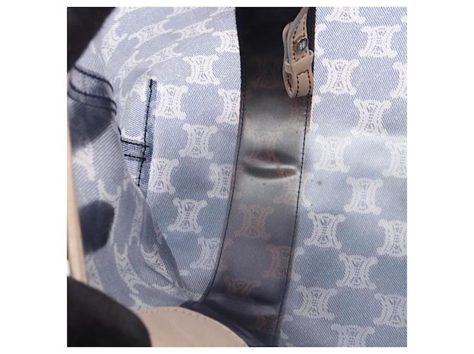 Céline Celine Macadam Tote Bag Braun Marineblau - Ansicht 5