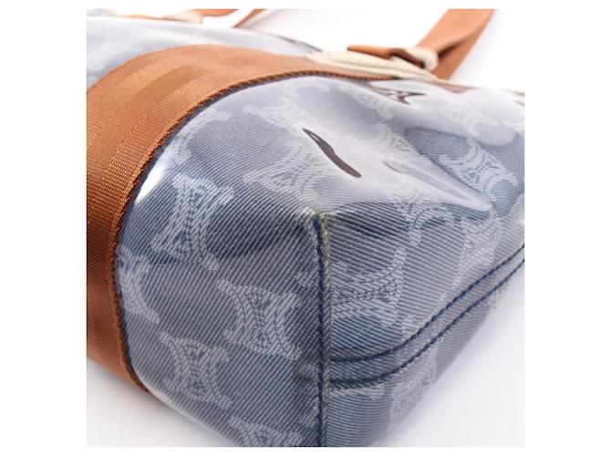 Céline Celine Macadam Tote Bag Braun Marineblau - Ansicht 8