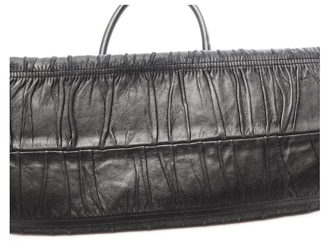 Borsa Tote Prada Gaufre Nero - vista 11
